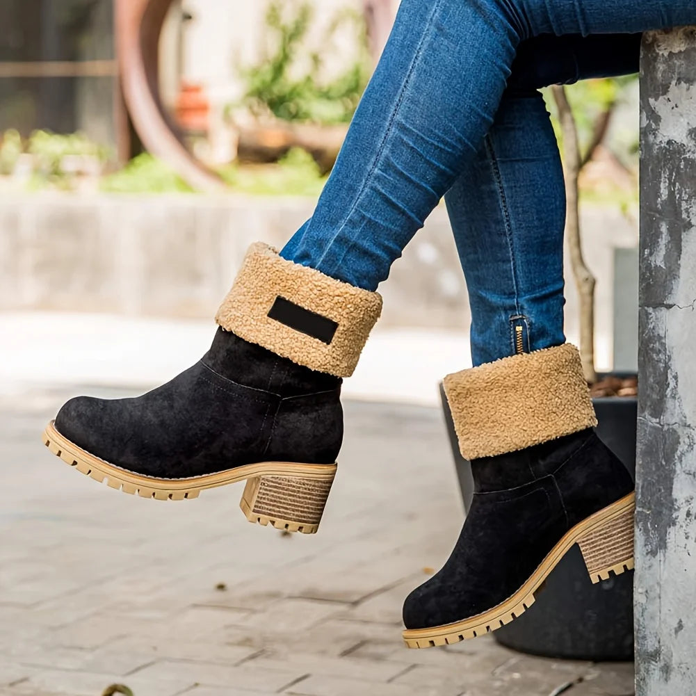 Faux Fur Snow Boots